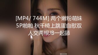 [MP4/ 744M] 两个嫩粉萌妹5P啪啪 秋千椅上跳蛋自慰双人交两根JB一起舔