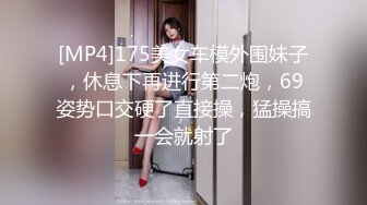 [MP4]175美女车模外围妹子，休息下再进行第二炮，69姿势口交硬了直接操，猛操搞一会就射了