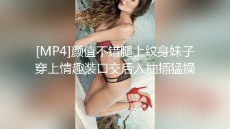 [MP4]颜值不错腿上纹身妹子穿上情趣装口交后入抽插猛操